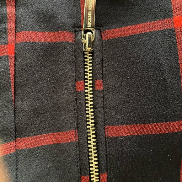 NWOT Navy/Red Plaid Micheal Kors Women’s Slacks - Picture 4 of 7